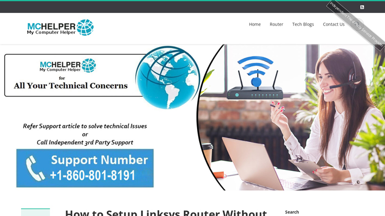 setting up Linksys router with