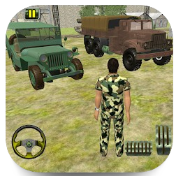 US Army Military Truck Driving