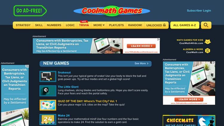 Advertise On Cool Math Games Adspot